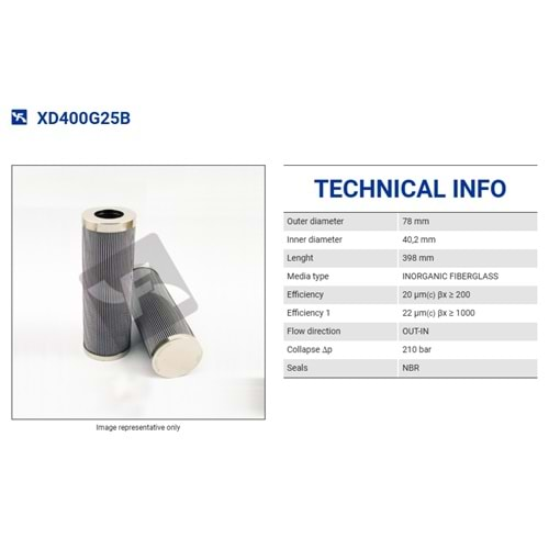 FILTREC XD400G25B FILTER ELEMENT