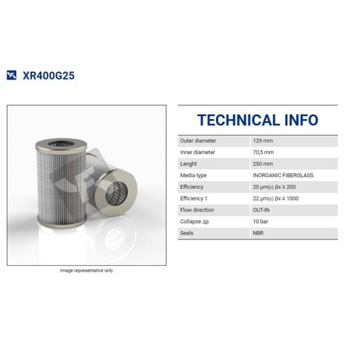 FILTREC XR400G25 FILTER ELEMENT